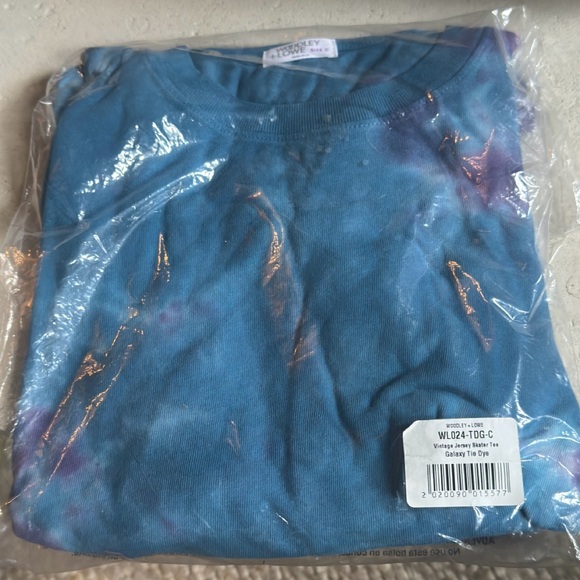 WOODLEY + LOWE Vintage Jersey Skater Tee, Galaxy Tie Dye - Size C - Picture 3 of 6